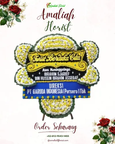 Papan Bunga Duka di Partihaman Saroha