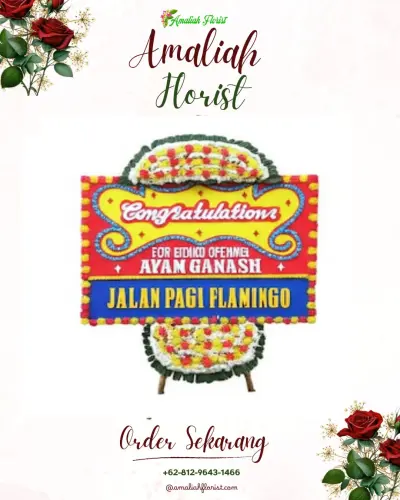 Bunga Papan Congratulation di Partihaman Saroha